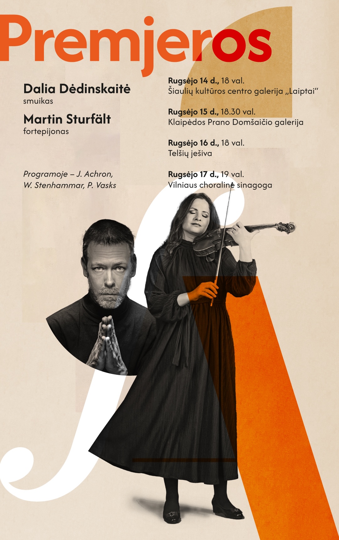 V Tarptautinis Josepho Achrono muzikos festivalis - Premjeros